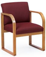 Lesro #R1401G3 Contour Series Full Back Guest Chair
